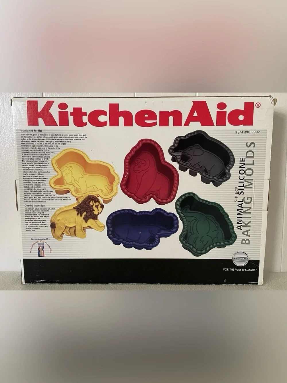 KitchenAid Animal-Shaped Silicone Baking Molds